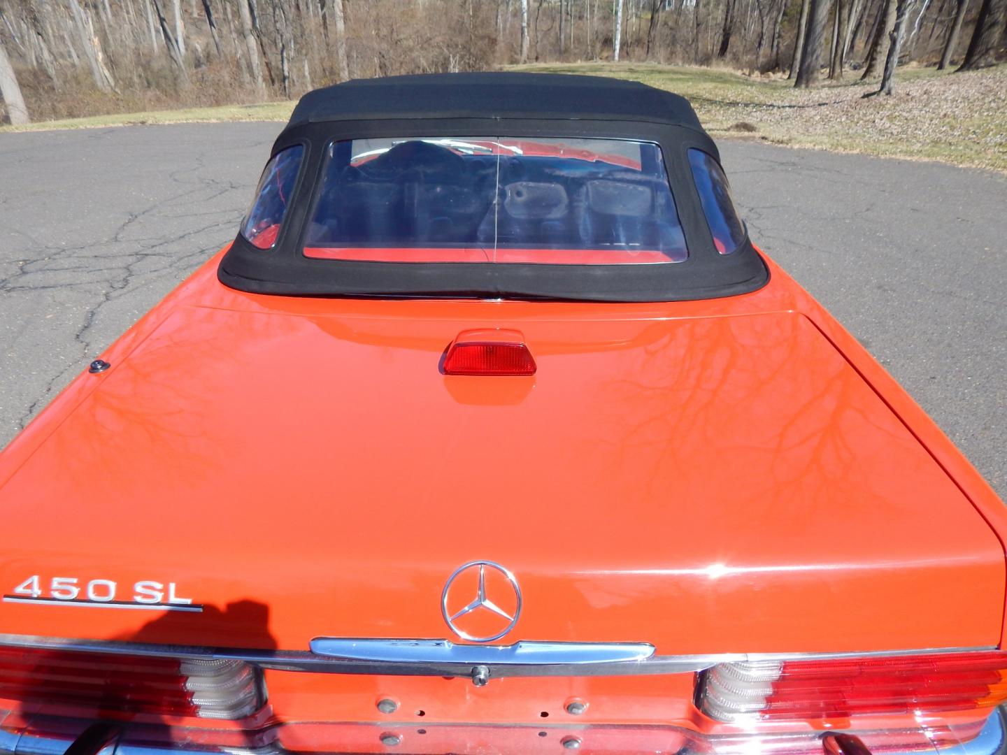 1972 Signal Red /Black Leather Mercedes-Benz 450SL 450SL (10704412000) with an 4.5L V8 engine, Automatic transmission, located at 6528 Lower York Road, New Hope, PA, 18938, (215) 862-9555, 40.358707, -74.977882 - Here we have a beautiful 1972 Mercedes 450SL. Options include: black leather, hard top and soft top, AM/FM/TAPE radio, parking lights, VDO Klenzle clock, Berger Mangel stamped 15 inch wheels with 4 Kelly Navigator 800S tires. This vehicle comes with a car cover and a list of records of work done to - Photo#16